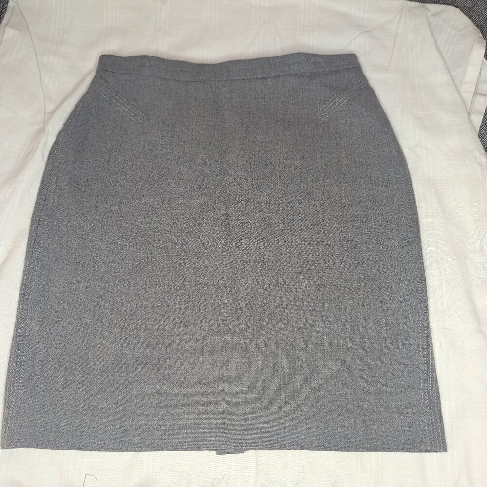 Ann Taylor LOFT Gray Lined Pencil Skirt Size 6